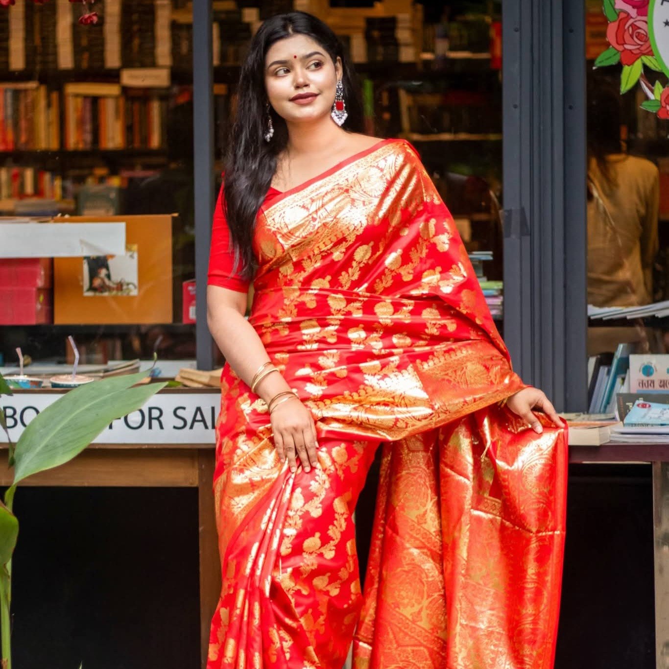 সফট সিল্ক বেনারসি কাতান শাড়ি