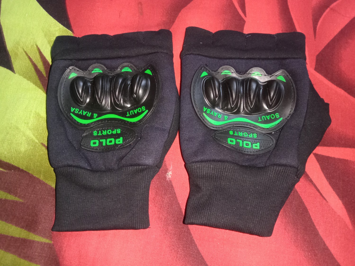 New Half Finger Hand Gloves For Pro Biker- Black